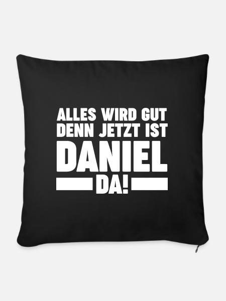 Daniel - Sofakissenbezug 45 x 45 cm - Schwarz
