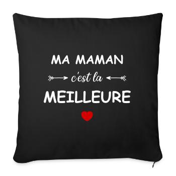 Ma maman c'est la meilleure - Housse de coussin décorative 45 x 45 cm - noir - Devant