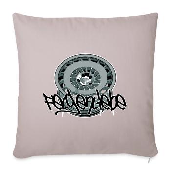 Rim Love // Illustration - Sofa pillowcase 17,3'' x 17,3'' (45 x 45 cm) - light taupe - Front