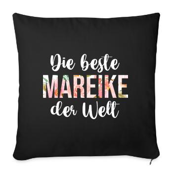 Mareike - Sofakissenbezug 45 x 45 cm - Schwarz - Vorne