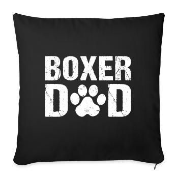 Boxer Dad German Boxer Dogs - Sofa pillowcase 17,3'' x 17,3'' (45 x 45 cm) - black - Front