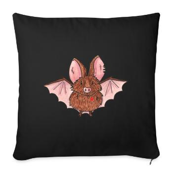 Chauve-Souris - Housse de coussin décorative 45 x 45 cm - noir - Devant