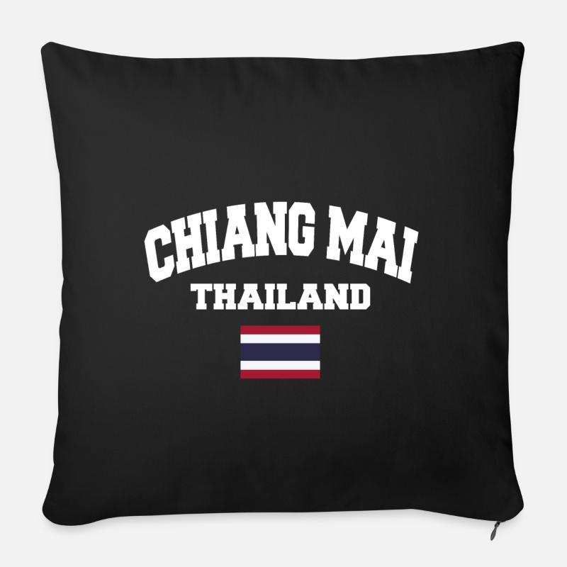 Chiang Mai - Sofakissenbezug 45 x 45 cm - Schwarz