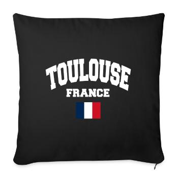 Toulouse - Housse de coussin décorative 45 x 45 cm - noir - Devant