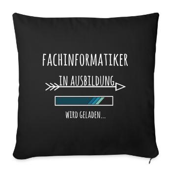 Fachinformatiker Ausbildung Beruf - Sofakissenbezug 45 x 45 cm - Schwarz - Vorne