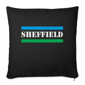 Sheffield - Sofa pillowcase 17,3'' x 17,3'' (45 x 45 cm) - black - Front