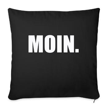 MOIN - Sofakissenbezug 45 x 45 cm - Schwarz - Vorne