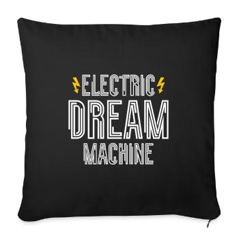 Electric Dream Machine Type 2 Supercharge Electric - Housse de coussin décorative 45 x 45 cm - noir - Devant