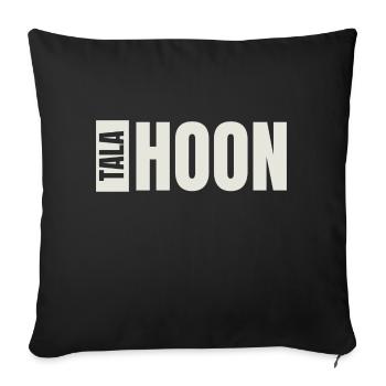 Talahoon Sign bright - Sofakissenbezug 45 x 45 cm - Schwarz - Vorne
