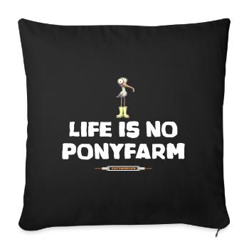 Coastal Unicorn Idioms Proverb - English - Sofa pillowcase 17,3'' x 17,3'' (45 x 45 cm) - black - Front