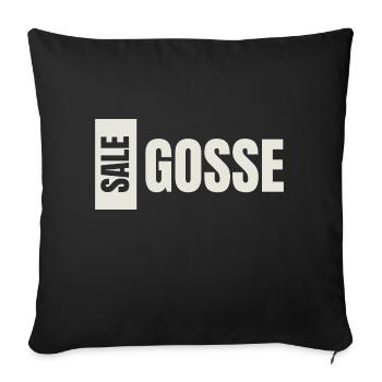 Dirty kid - Sofa pillowcase 17,3'' x 17,3'' (45 x 45 cm) - black - Front
