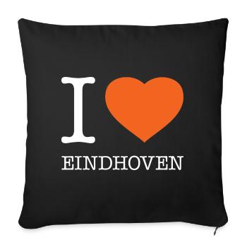 J’ADORE EINDHOVEN - Housse de coussin décorative 45 x 45 cm - noir - Devant