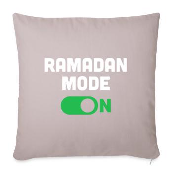 Ramadan Mode On - Sofa pillowcase 17,3'' x 17,3'' (45 x 45 cm) - light taupe - Front