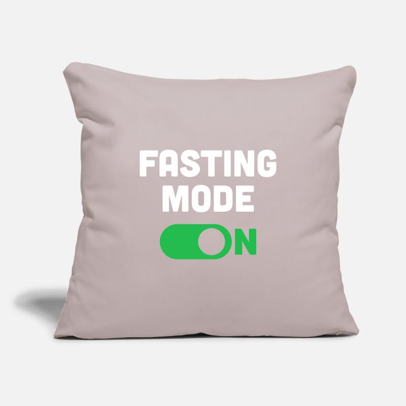 Mode de jeûne activé Housse de coussin décorative 45 x 45 cm