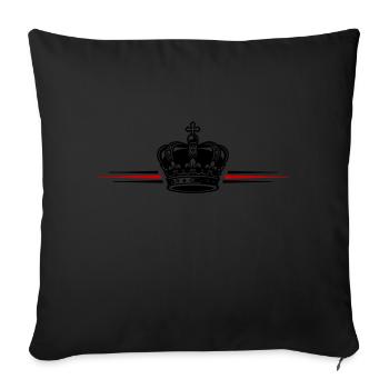 Sa Majesté de la Couronne - Housse de coussin décorative 45 x 45 cm - noir - Devant