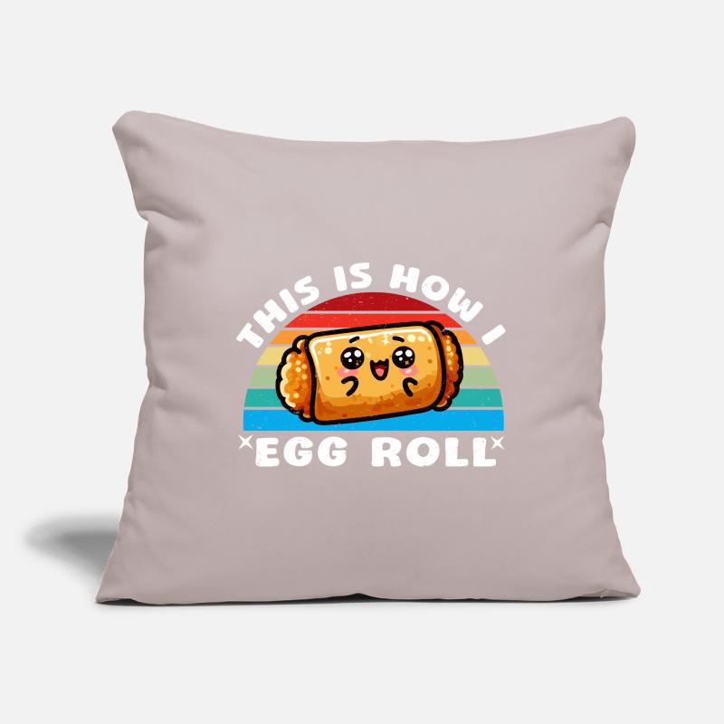 This is How I Egg Roll Sofa pillowcase 17,3'' x 17,3'' (45 x 45 cm)