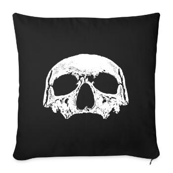 Skull - Sofa pillowcase 17,3'' x 17,3'' (45 x 45 cm) - black - Front