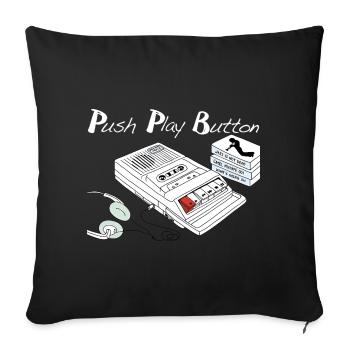 Vintage Music Theme - Sofa pillowcase 17,3'' x 17,3'' (45 x 45 cm) - black - Front