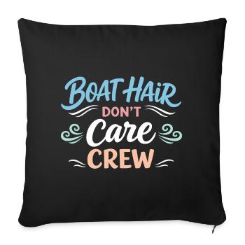 Les poils de mer s’en fichent - Housse de coussin décorative 45 x 45 cm - noir - Devant
