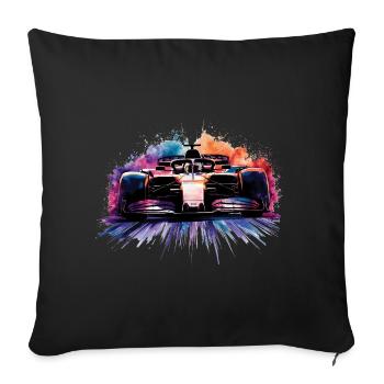 F1 Formula  One Racing Car Painting Print - Housse de coussin décorative 45 x 45 cm - noir - Devant