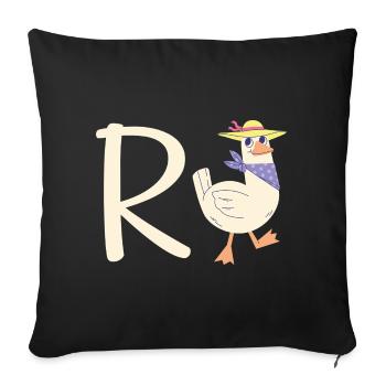 Retraite Duck Pension - Housse de coussin décorative 45 x 45 cm - noir - Devant