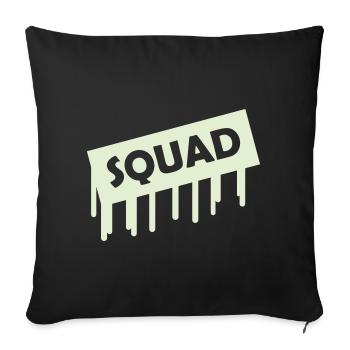 Squad - Sofa pillowcase 17,3'' x 17,3'' (45 x 45 cm) - black - Front