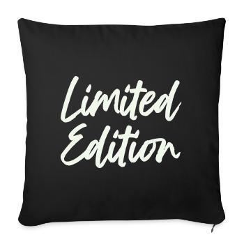 limited_edition- - Sofa pillowcase 17,3'' x 17,3'' (45 x 45 cm) - black - Front