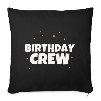 Groupe de célébration de l’équipe de l’équipe d’anniversaire - Housse de coussin décorative 45 x 45 cm - noir - Devant