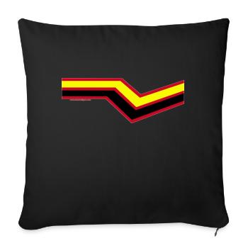 Latex Rubber Fetisch - Sofakissenbezug 45 x 45 cm - Schwarz - Vorne