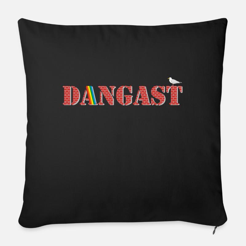 Dangast6_600dpi - Sofakissenbezug 45 x 45 cm - Schwarz