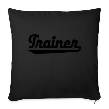 Trainer - Sofakissenbezug 45 x 45 cm - Schwarz - Vorne