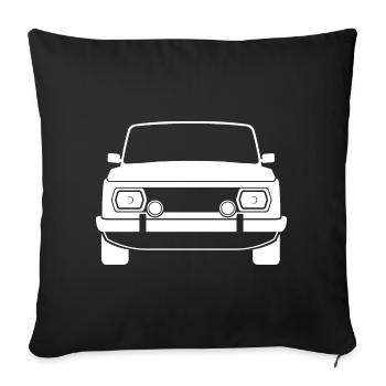 Wartburg DDR Auto Cars oldtimer East East Graphic - Housse de coussin décorative 45 x 45 cm - noir - Devant