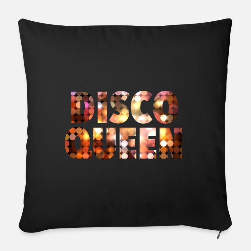 Disco Queen - Sofakissenbezug 45 x 45 cm - Schwarz