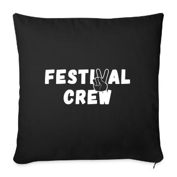 ÉQUIPE DU FESTIVAL - Housse de coussin décorative 45 x 45 cm - noir - Devant