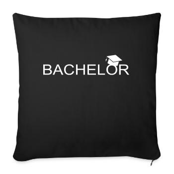 Bachelor - Sofakissenbezug 45 x 45 cm - Schwarz - Vorne