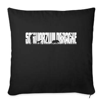 Schwarzwildbracke Geschenk Jäger Jagd Wildschwein - Sofakissenbezug 45 x 45 cm - Schwarz - Vorne