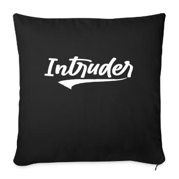 intruder hacker eindringling clan sticker computer - Sofakissenbezug 45 x 45 cm - Schwarz - Vorne