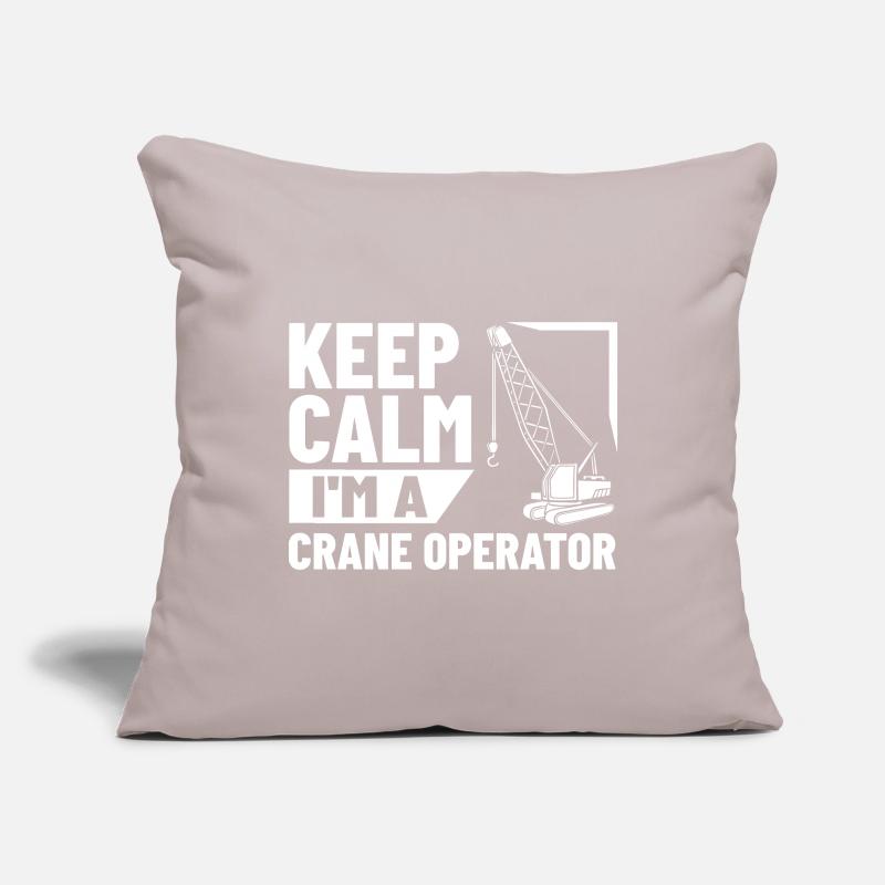 Crane Operator Construction Worker Crane Tower Training Sofa pillowcase 17,3'' x 17,3'' (45 x 45 cm)