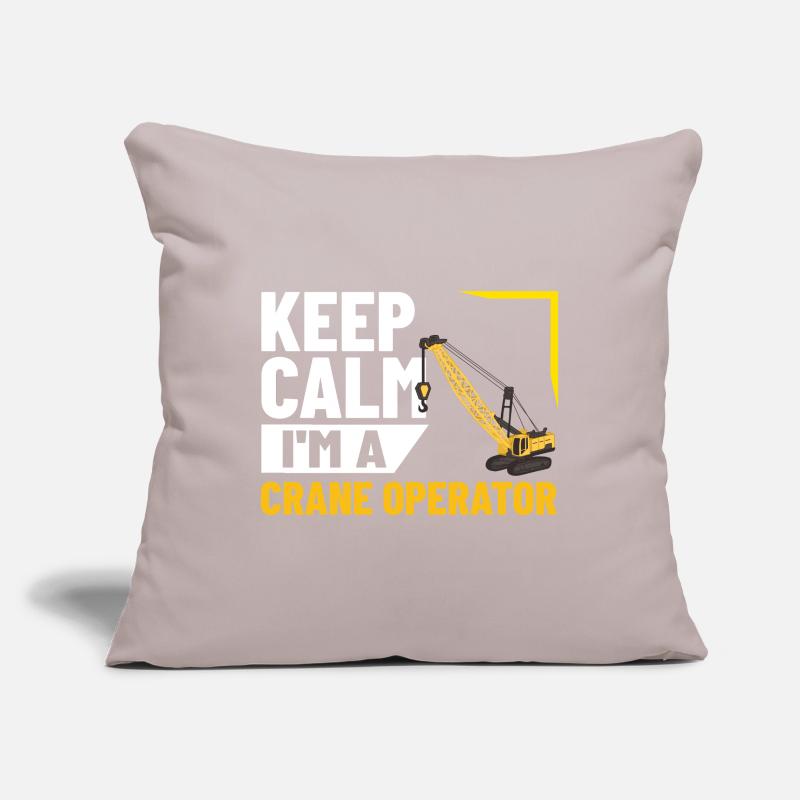 Crane Operator Construction Worker Crane Tower Training Sofa pillowcase 17,3'' x 17,3'' (45 x 45 cm)