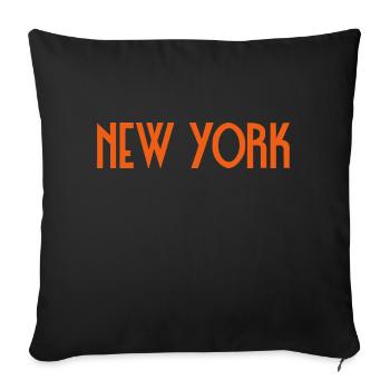 New York - Housse de coussin décorative 45 x 45 cm - noir - Devant