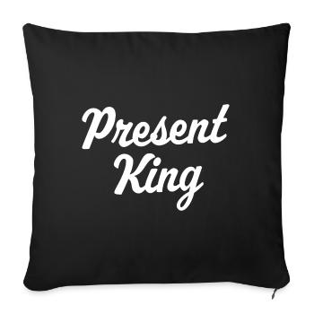 Roi actuel - Housse de coussin décorative 45 x 45 cm - noir - Devant