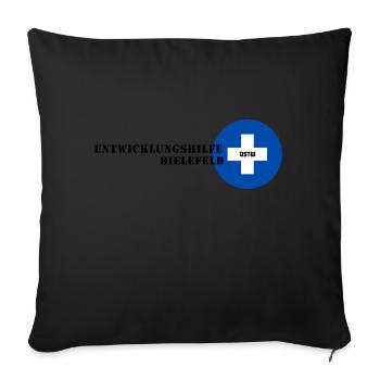 Entwicklungshilfe Bielefeld - Sofakissenbezug 45 x 45 cm - Schwarz - Vorne