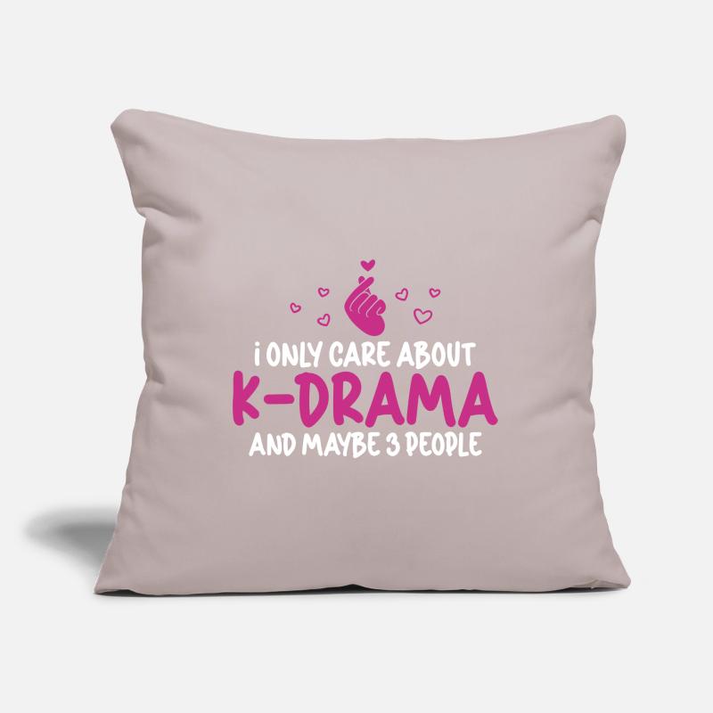 Conception de la série K-pop coréenne K-drama Housse de coussin décorative 45 x 45 cm