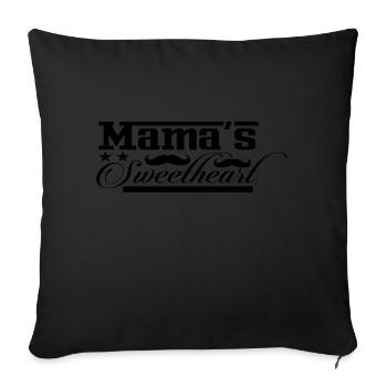 Mama ́s Sweetheart - Sofa pillowcase 17,3'' x 17,3'' (45 x 45 cm) - black - Front