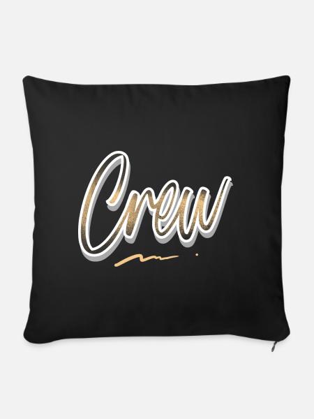 Crew - Sofakissenbezug 45 x 45 cm - Schwarz