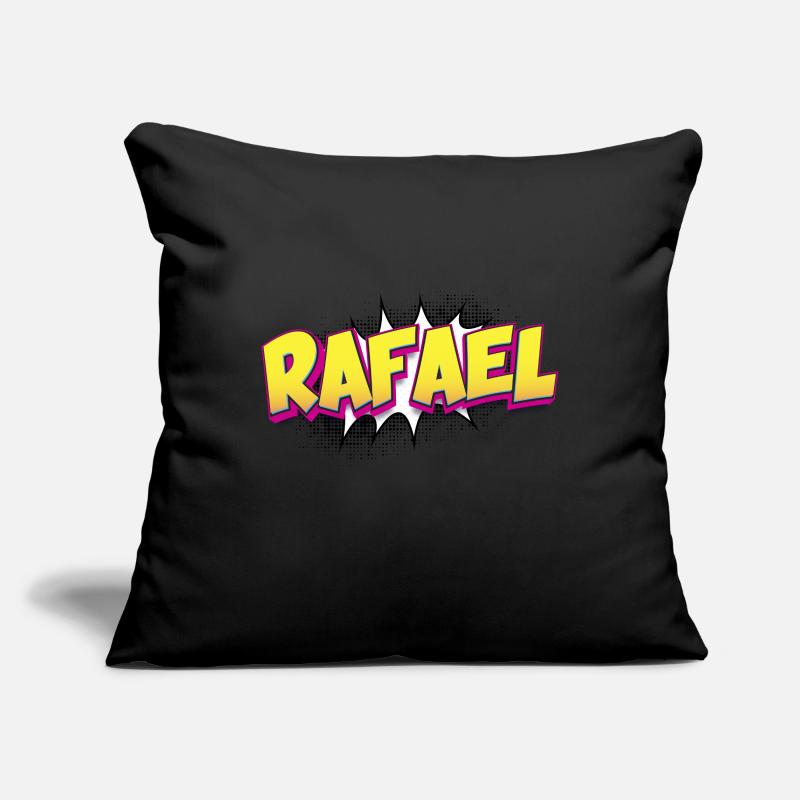 Rafael Benutzerdefinierter Name Comic-Buch-Stil Pop-Art, Sofakissenbezug 45 x 45 cm