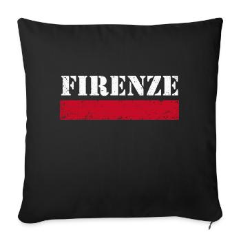 Florence Vintage - Sofa pillowcase 17,3'' x 17,3'' (45 x 45 cm) - black - Front
