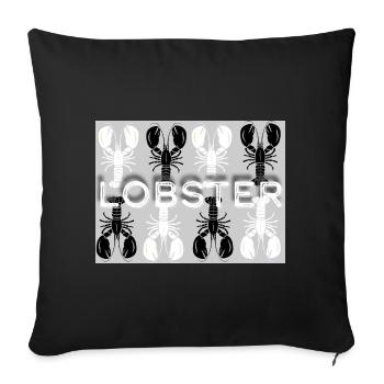 Lobster - Sofakissenbezug 45 x 45 cm - Schwarz - Vorne