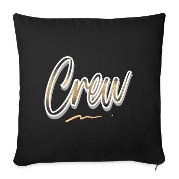 Équipage - Housse de coussin décorative 45 x 45 cm - noir - Devant