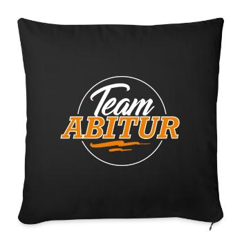 Team Abitur - Sofakissenbezug 45 x 45 cm - Schwarz - Vorne